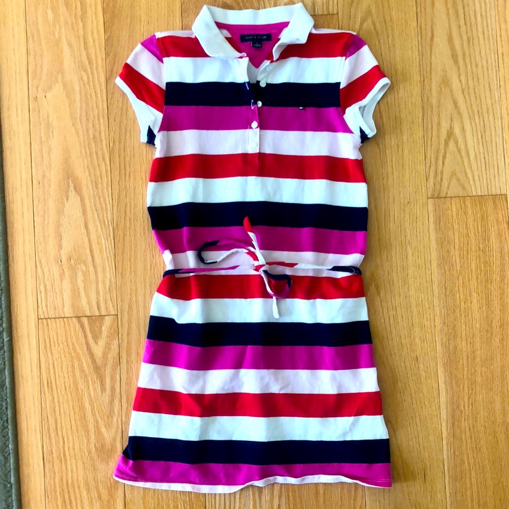 Cute sporty cotton Tommy Hilfiger dress for a girl size 12-14.